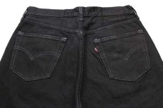 画像5: 90s ハンガリー製 Levi'sリーバイス 501 ブラック デニムパンツ 後染め w33 L34★SDP1525 ユーロ (5)