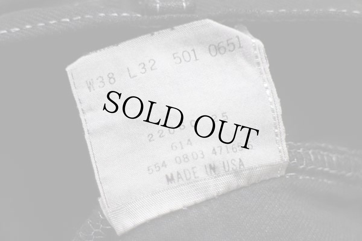 画像6: 00s USA製 Levi'sリーバイス 501 ブラック デニムパンツ 後染め w38 L32★SDP1464 (6)