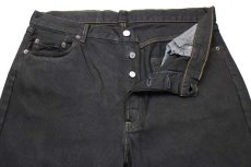 画像4: 90s フランス製 Levi'sリーバイス 501 ブラック デニムパンツ 後染め w36★SDP1482 ユーロ (4)