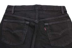 画像5: 80s USA製 Levi'sリーバイス 501 ブラック デニムパンツ カスタム 後染め w30★SDP1497 (5)