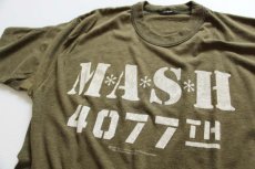 画像1: 80s MASHマッシュ 4077 Tシャツ オリーブ (1)