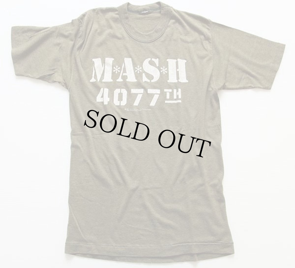 画像2: 80s MASHマッシュ 4077 Tシャツ オリーブ (2)