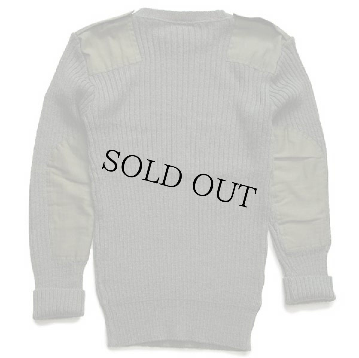 画像2: 80s イギリス軍 BRITISH ARMY ラウンドネック ヘビー ウールニット コマンドセーター オリーブ 106★B (2)