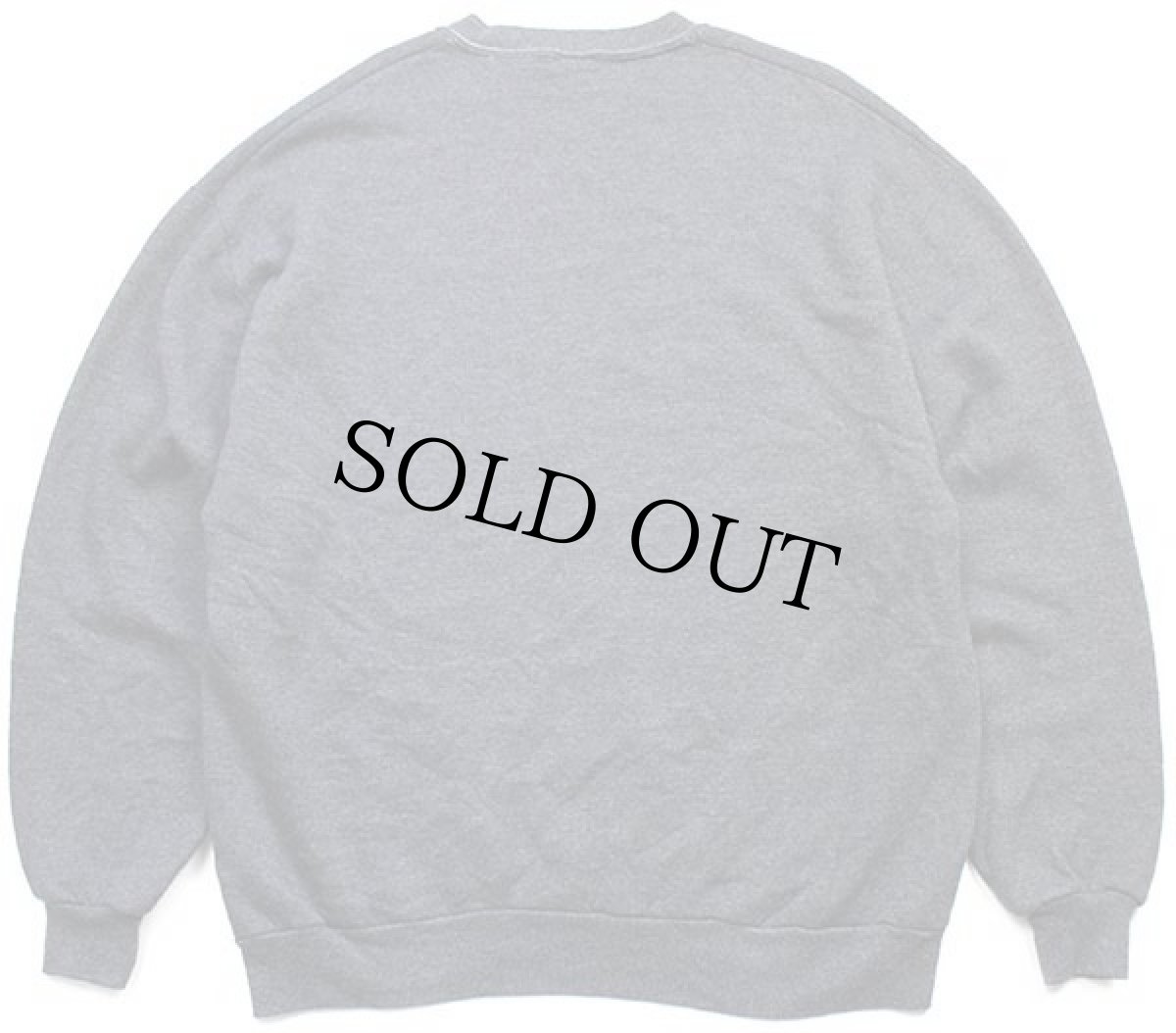 画像2: 80s USA製 JERZEES 無地 スウェット 後染め グレー XL★ブランク (2)