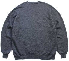 画像2: 80s USA製 JERZEES 無地 スウェット 後染め グレー XL★ブランク (2)