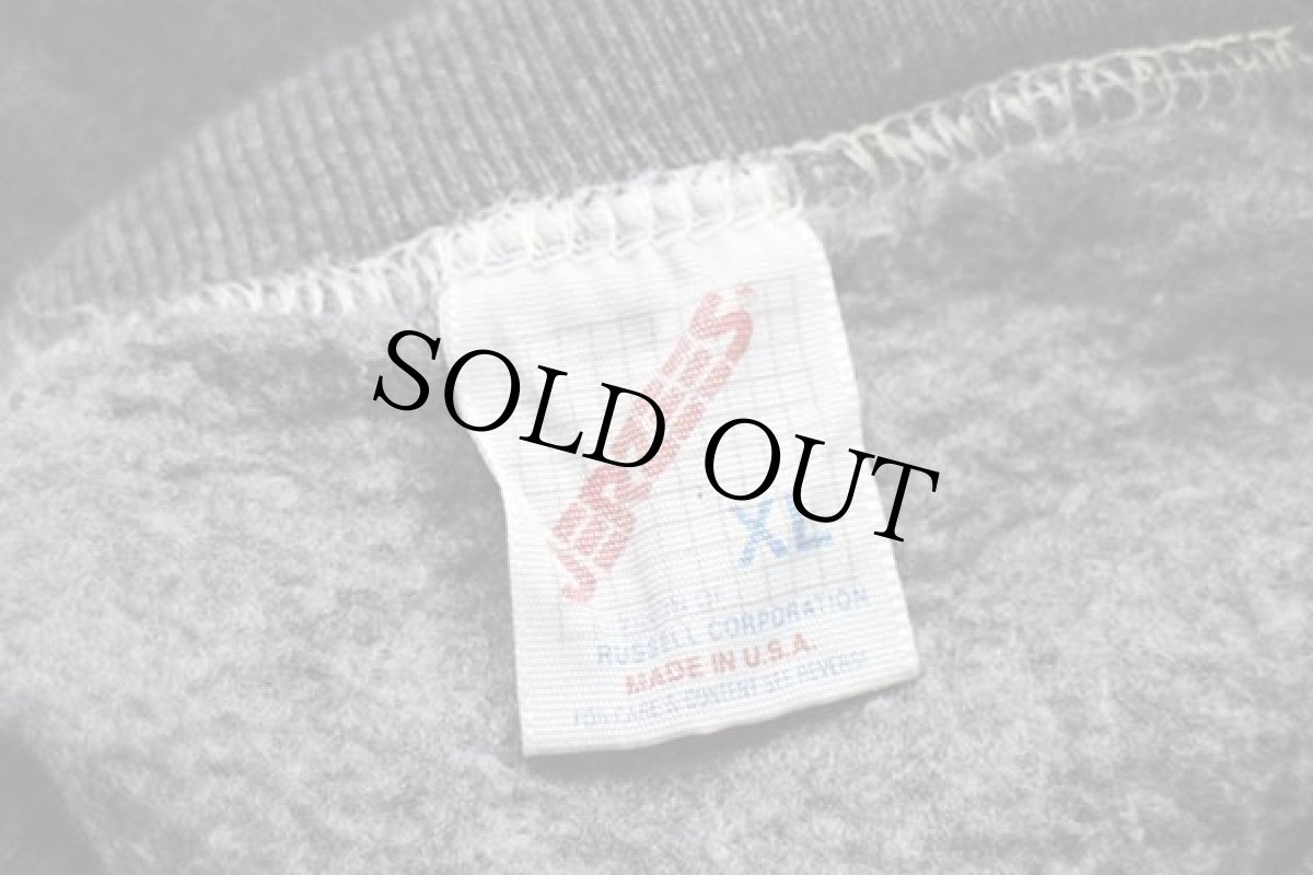 画像4: 80s USA製 JERZEES 無地 スウェット 後染め グレー XL★ブランク (4)