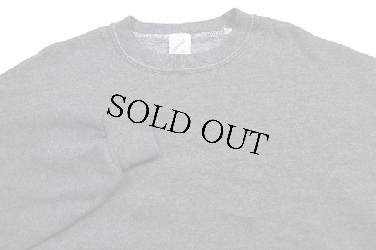 画像3: 80s USA製 JERZEES 無地 スウェット 後染め グレー XL★ブランク (3)