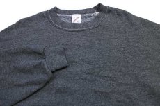 画像3: 80s USA製 JERZEES 無地 スウェット 後染め グレー XL★ブランク (3)