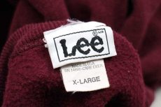 画像4: 80s USA製 Leeリー 無地 スウェット バーガンディ XL★ブランク (4)