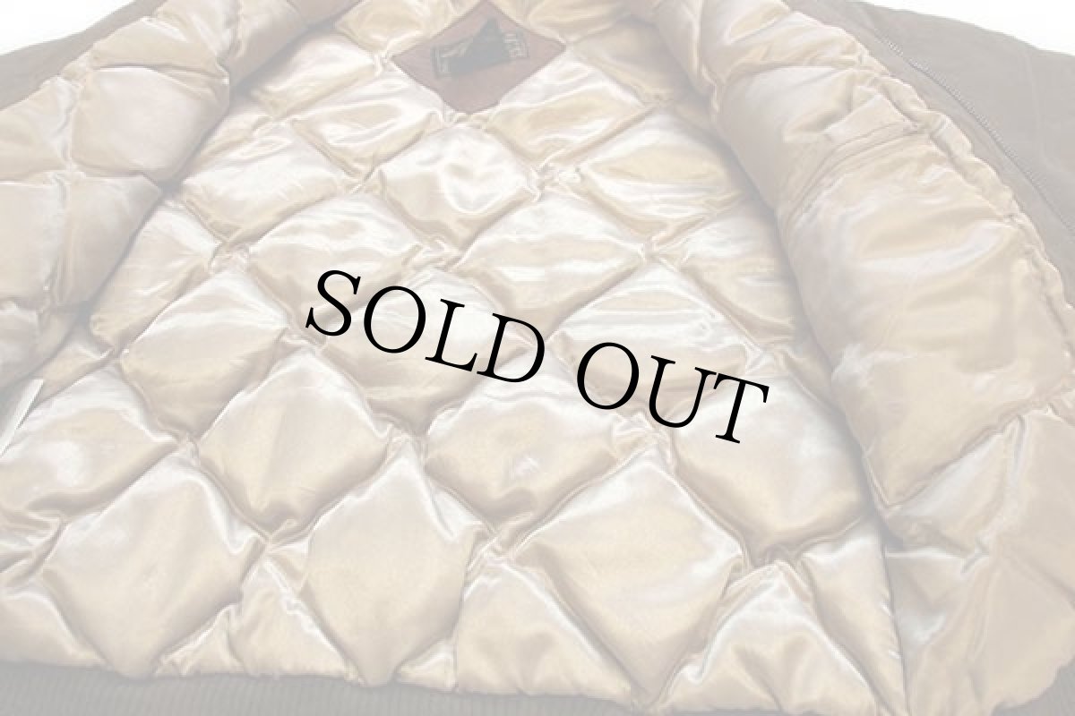 画像5: 80s EddieBauerエディーバウアー エルボーパッチ付き ダウンジャケット 茶 S (5)