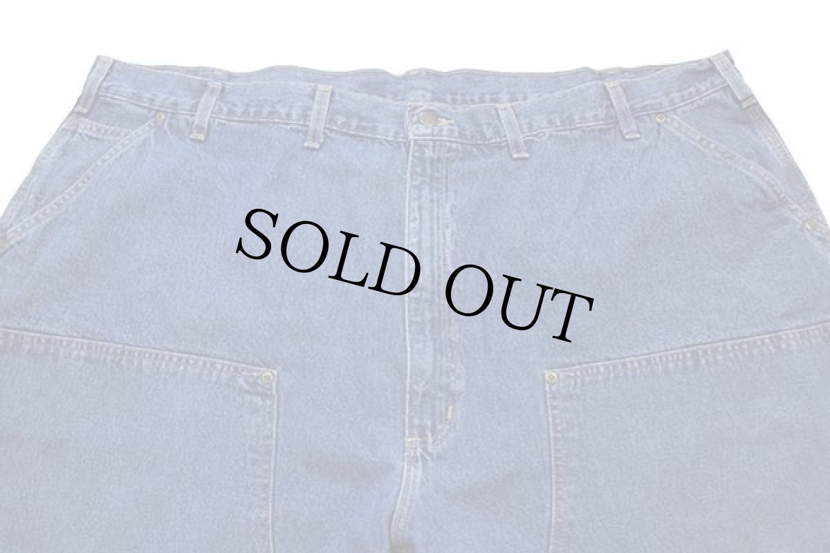 画像4: 00s メキシコ製 carharttカーハート デニム ダブルニー ペインターパンツ W50★超特大 (4)