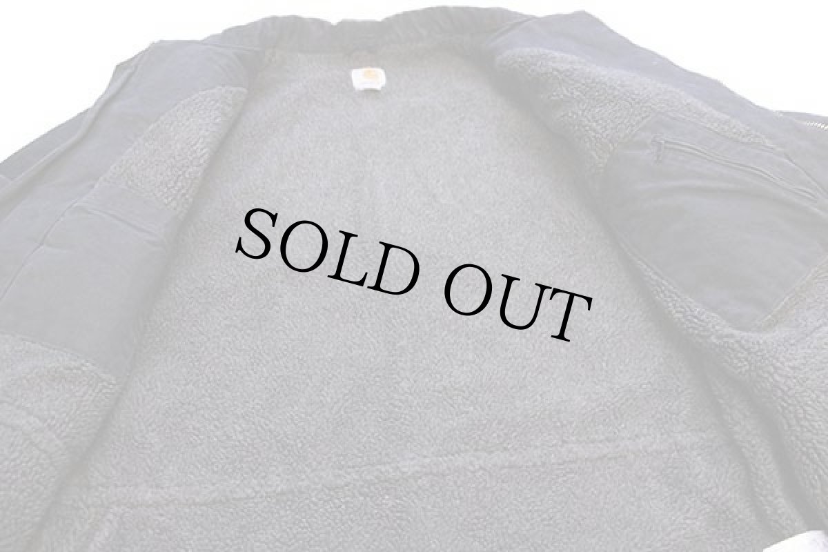 画像5: メキシコ製 carharttカーハート シェルパラインド サンドストーン ダック地 リッジコート 黒 L (5)