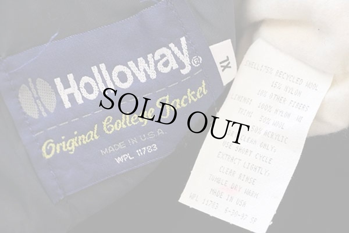 画像5: デッドストック★90s USA製 RONALD MCDONALD HOUSE RADIOTHON刺繍 メルトン ウールスタジャン 濃紺 XL (5)