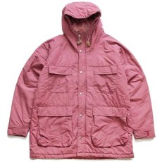 画像1: 80s USA製 L.L.Bean BAXTER STATE PARKA 中綿入り ナイロン マウンテンパーカー ピンク W-L (1)