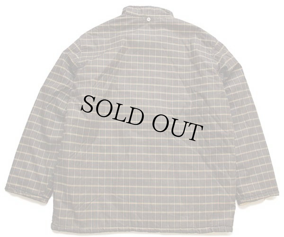 画像2: 90s イタリア製 CHICAGO Western スタンドカラー チェック 中綿入り ジャケット 54 (2)