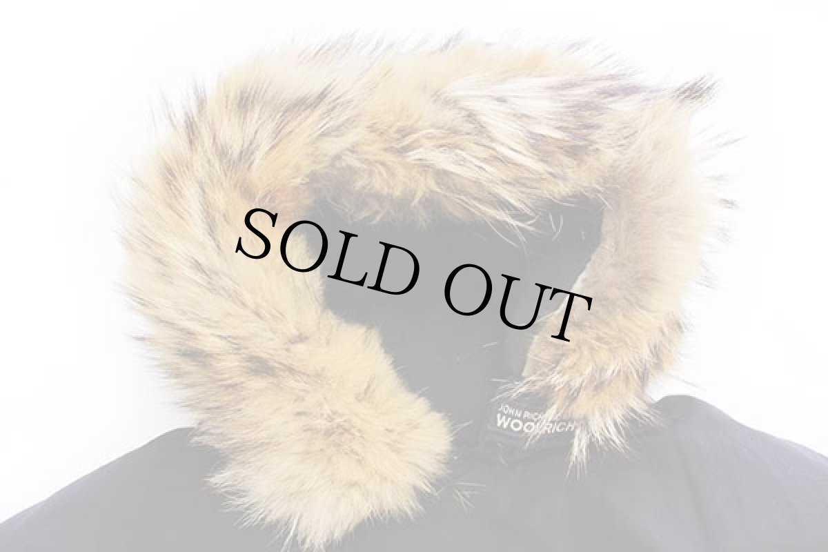 画像3: 00s USA製 WOOLRICH JOHN RICH&BROS ウールリッチ コヨーテファー アークティックパーカー ダウンコート 黒 L★B-9タイプ (3)