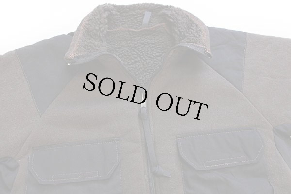 画像3: 90s 米軍 U.S.ARMY ECWCS フリースライナー パイルジャケット 焦げ茶 M★ベアジャケット (3)