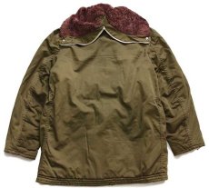 画像2: 60s Parka 民間 B-9タイプ キルティングライナー フライトジャケット オリーブドラブ (2)