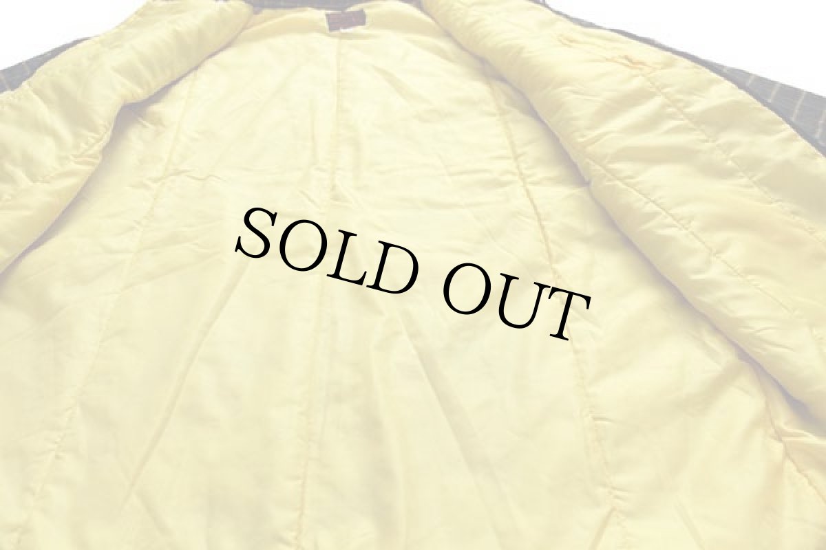 画像5: 90s イタリア製 CHICAGO Western スタンドカラー チェック 中綿入り ジャケット 54 (5)