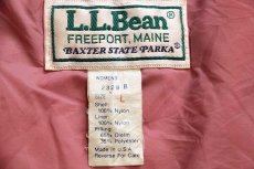 画像4: 80s USA製 L.L.Bean BAXTER STATE PARKA 中綿入り ナイロン マウンテンパーカー ピンク W-L (4)