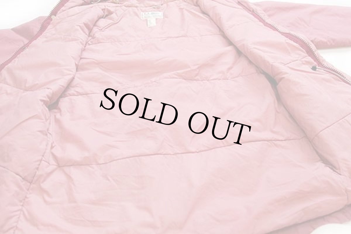 画像5: 80s USA製 L.L.Bean BAXTER STATE PARKA 中綿入り ナイロン マウンテンパーカー ピンク W-L (5)