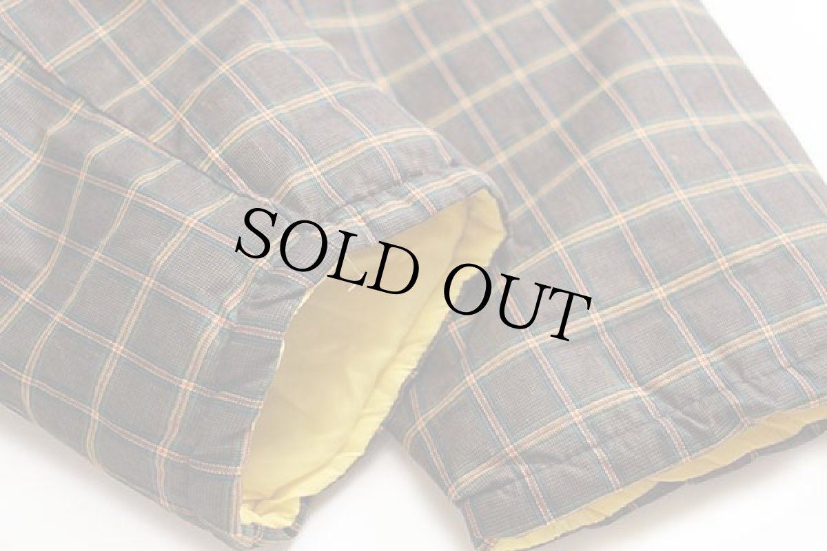 画像6: 90s イタリア製 CHICAGO Western スタンドカラー チェック 中綿入り ジャケット 54 (6)