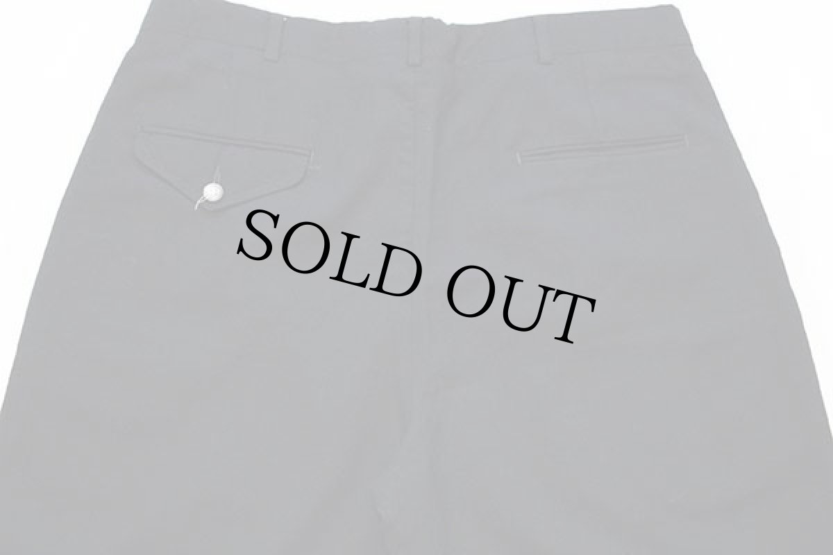 画像5: 90s USA製 LANDS'ENDランズエンド ツータック スラックス ウールパンツ 黒 36 (5)