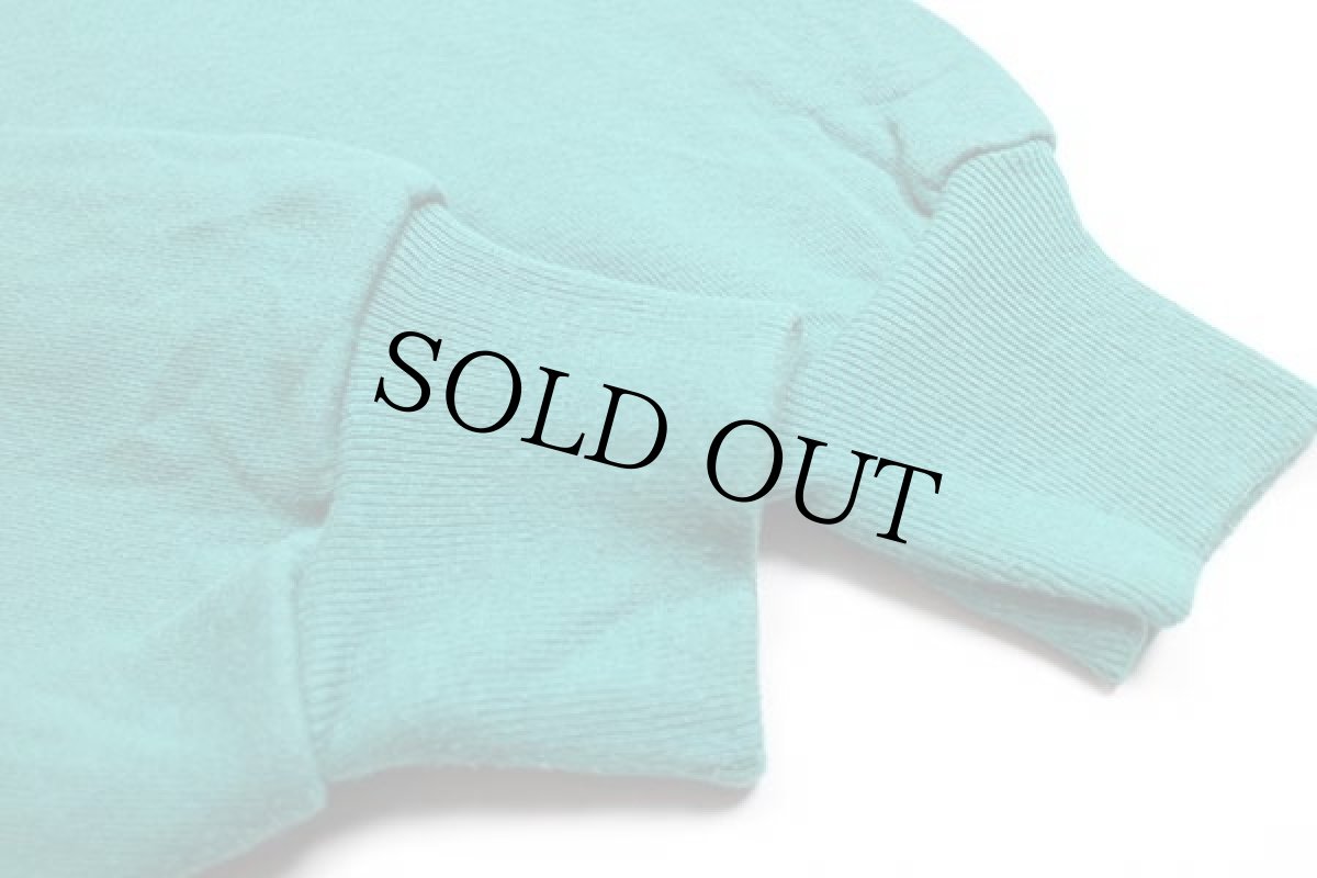 画像5: 90s USA製 RUSSELLラッセル KEY WEST ヨット 刺繍 前V スウェット エメラルドグリーン XL (5)