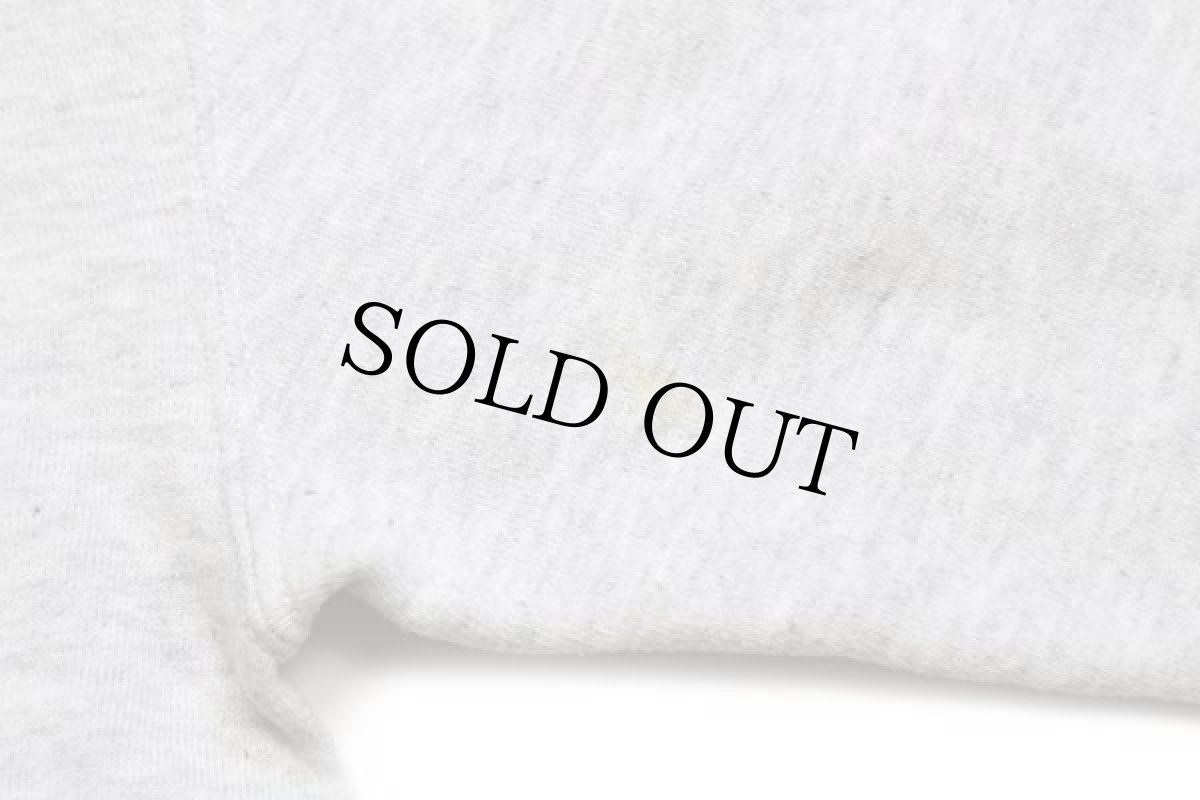 画像6: 90s USA製 RUSSELLラッセル WEST MECK STAFF 槍 前V スウェット 杢ライトグレー L (6)