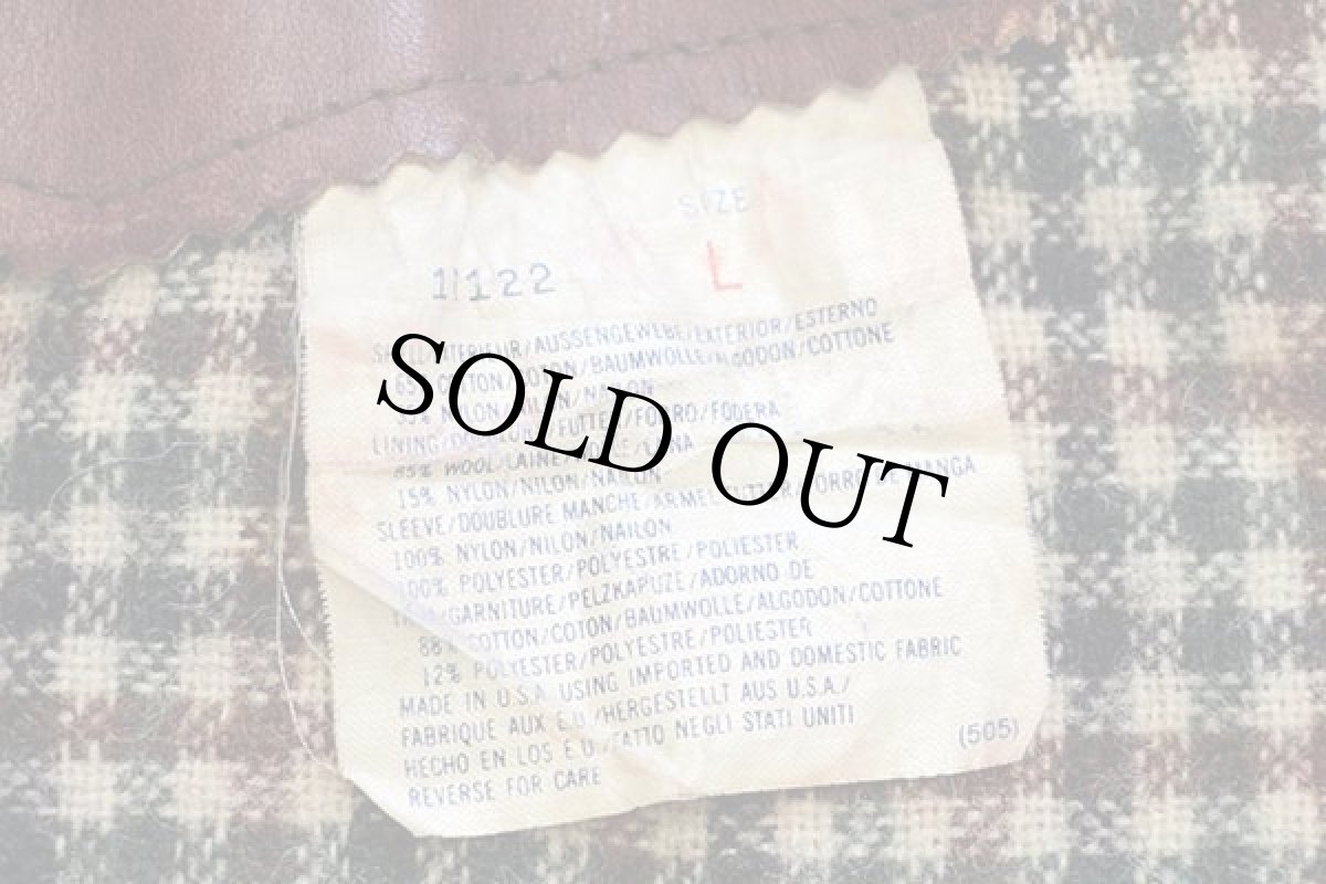 画像5: 90s USA製 Woolrichウールリッチ チェックライナー コットン×ナイロン フィールドコート オリーブ L★ジャケット (5)