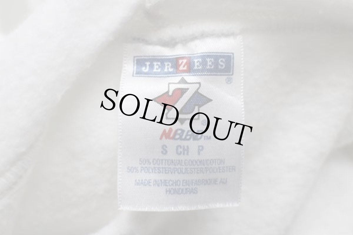 画像4: 00s 米軍 USMC 両面プリント スウェット ジップパーカー 白 S (4)