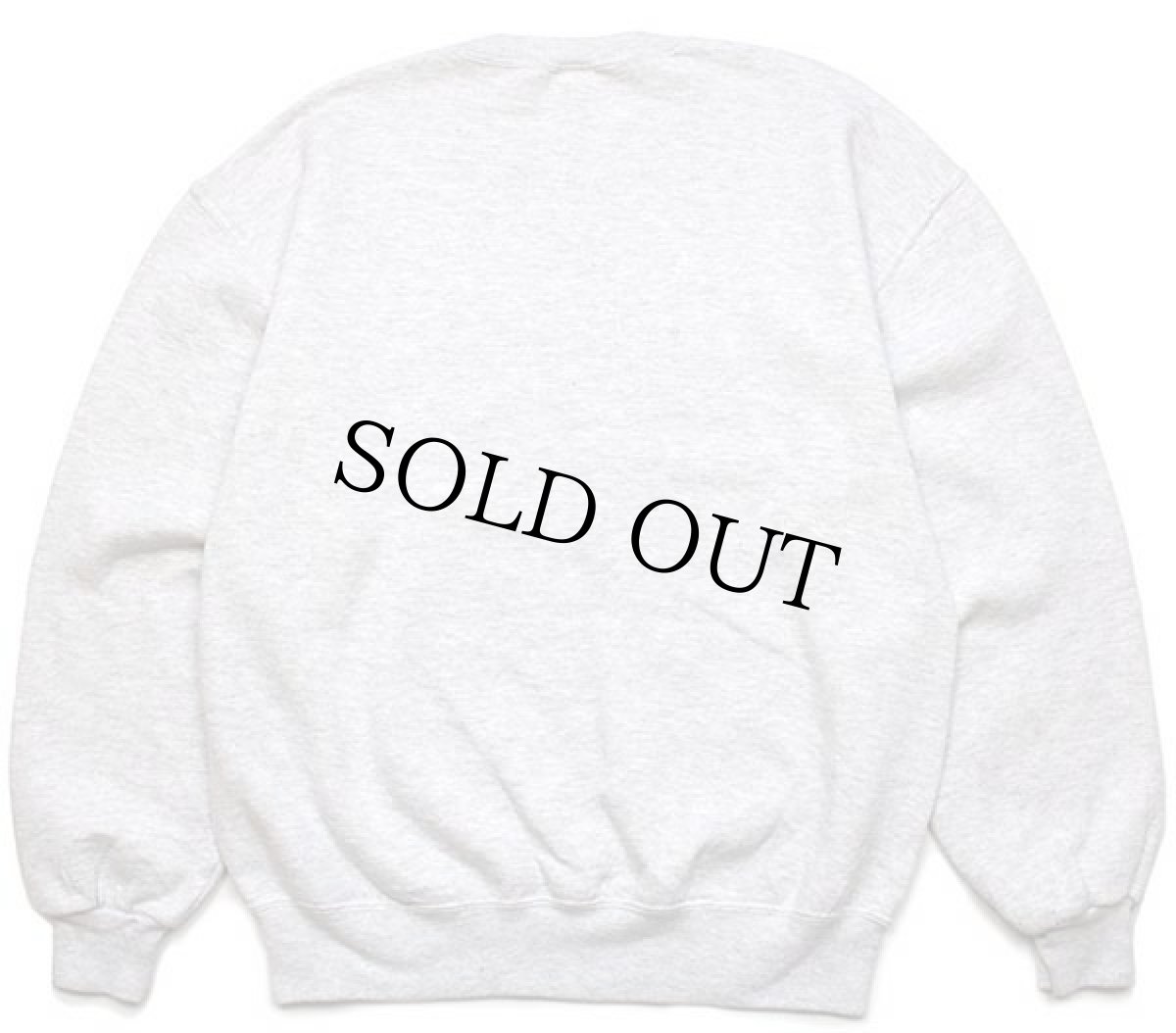 画像2: 90s USA製 RUSSELLラッセル WEST MECK STAFF 槍 前V スウェット 杢ライトグレー L (2)