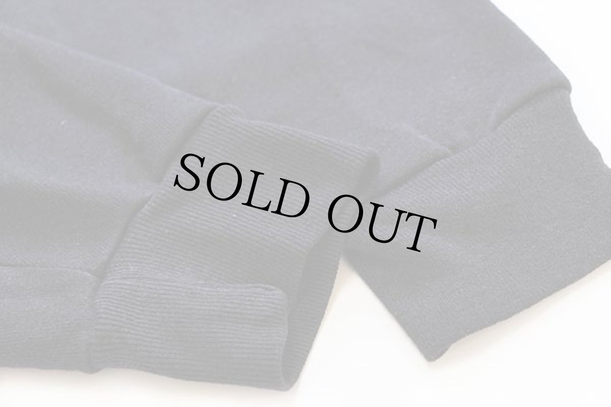 画像6: 90s USA製 The Cotton Exchange AUM ひび割れプリント スウェットパーカー 黒 L (6)