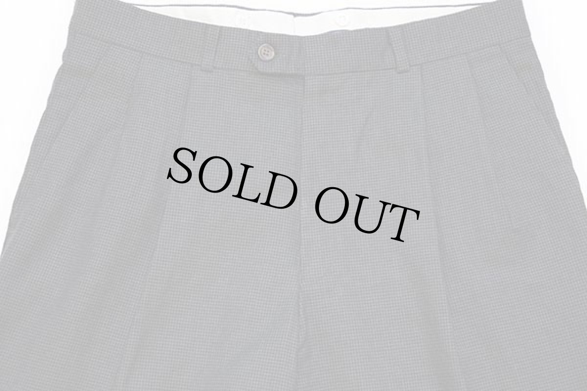 画像4: 90s カナダ製 CHAPS ラルフローレン 千鳥格子 ツータック スラックス ウールパンツ 33 (4)