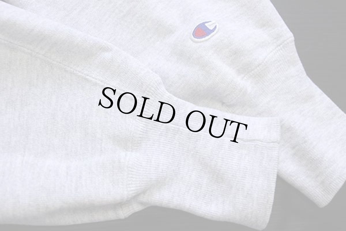 画像5: 90s メキシコ製 Championチャンピオン ワンポイント リバースウィーブ スウェット スナップカーディガン 杢グレー L (5)