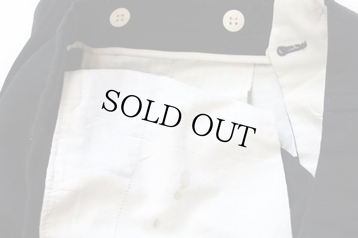 画像8: 90s USA製 LANDS'ENDランズエンド ツータック スラックス ウールパンツ 黒 36 (8)