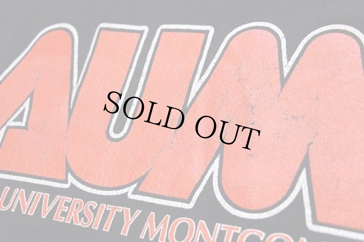 画像5: 90s USA製 The Cotton Exchange AUM ひび割れプリント スウェットパーカー 黒 L (5)