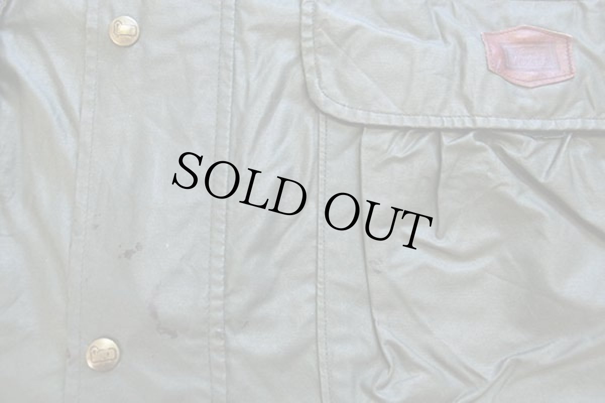 画像7: 90s USA製 Woolrichウールリッチ チェックライナー コットン×ナイロン フィールドコート オリーブ L★ジャケット (7)