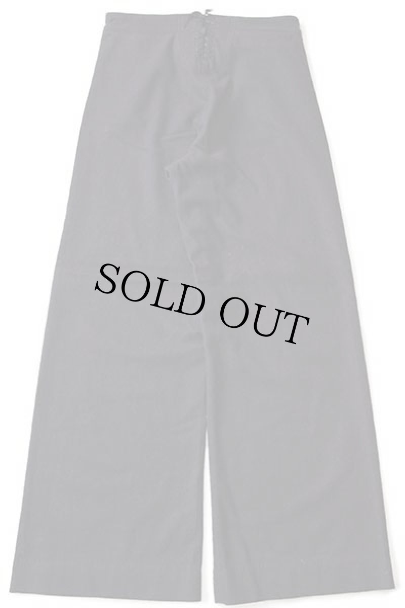 画像3: 60s 米軍 U.S.NAVY メルトン ウール セーラーパンツ 濃紺 33L (3)