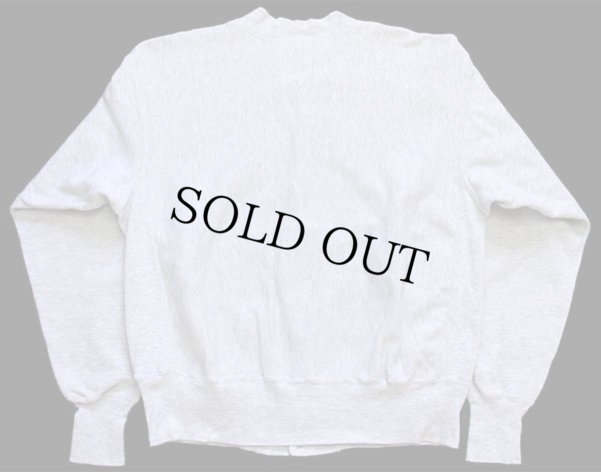 画像2: 90s メキシコ製 Championチャンピオン ワンポイント リバースウィーブ スウェット スナップカーディガン 杢グレー L (2)