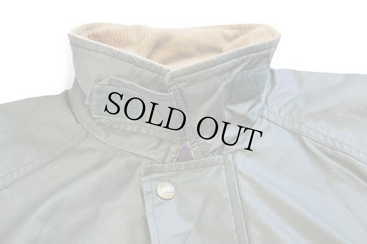 画像3: 90s USA製 Woolrichウールリッチ チェックライナー コットン×ナイロン フィールドコート オリーブ L★ジャケット (3)