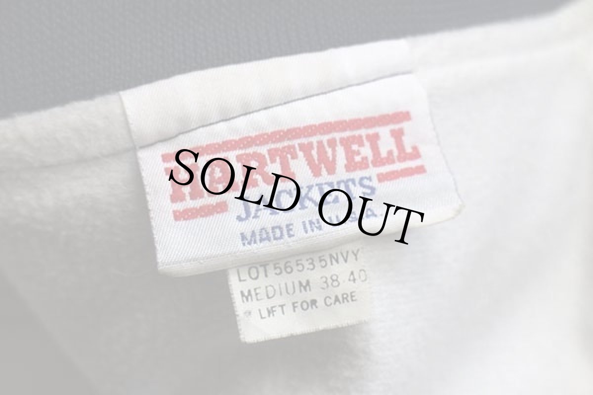 画像4: 90s USA製 STANDEFER NISSANニッサン ロゴ刺繍 ナイロンジャケット 紺 M (4)