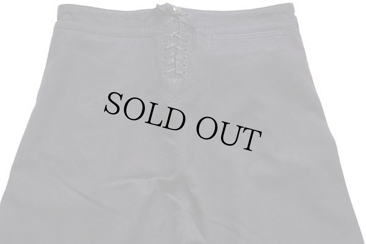 画像5: 60s 米軍 U.S.NAVY メルトン ウール セーラーパンツ 濃紺 33L (5)