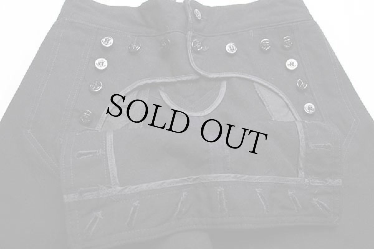 画像6: 80s 米軍 U.S.NAVY ウール セーラーパンツ 黒 30S (6)