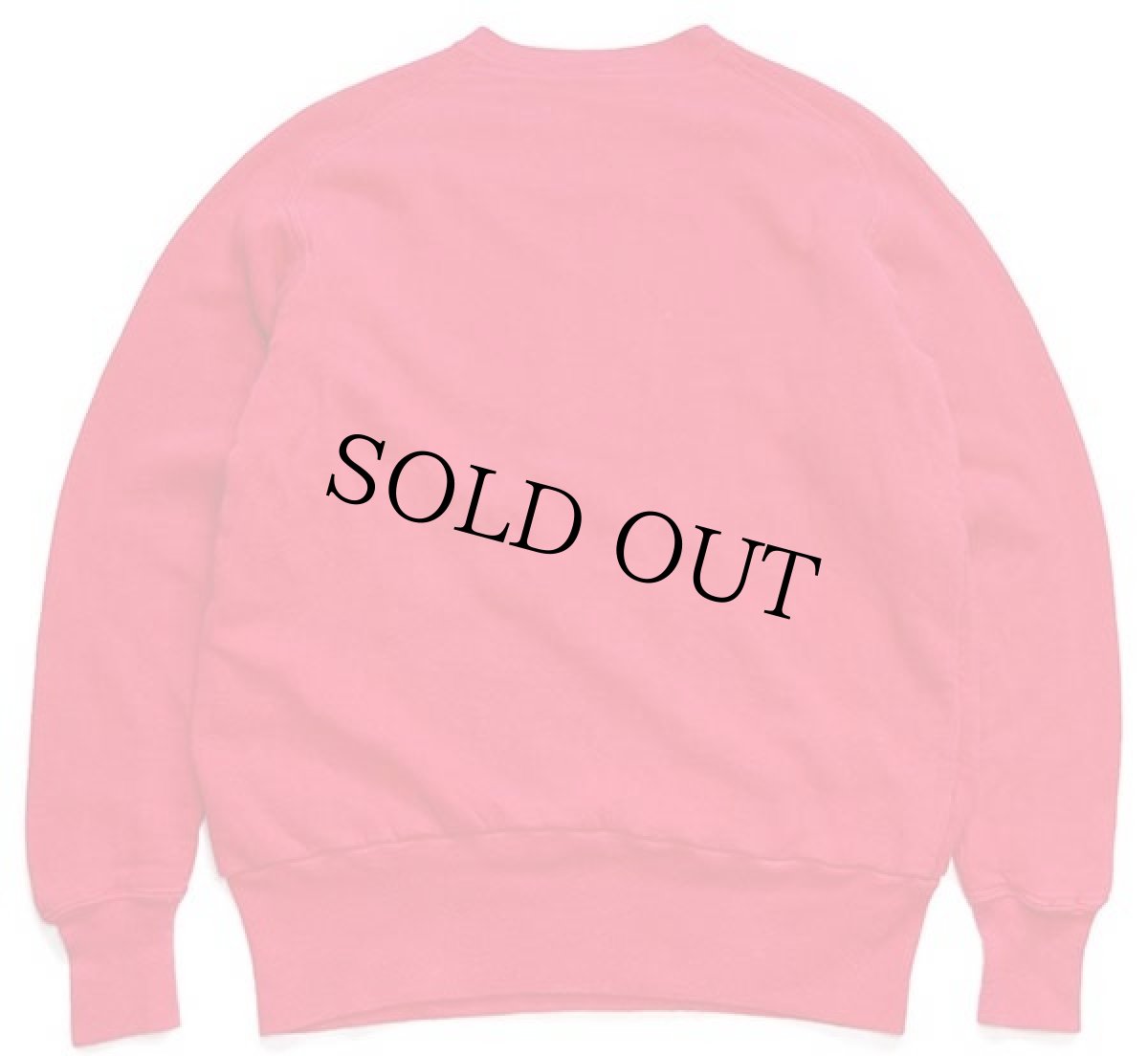 画像2: 50s MONTGOMERY WARD BRENT 無地 裏サーマル フリーダムスリーブ 前V コットン スウェット 赤 L (2)