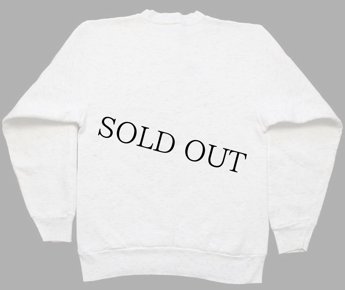 画像2: 90s USA製 LET'S RODED ドッグ ウエスタンブーツ アート スウェット 杢ホワイト M (2)