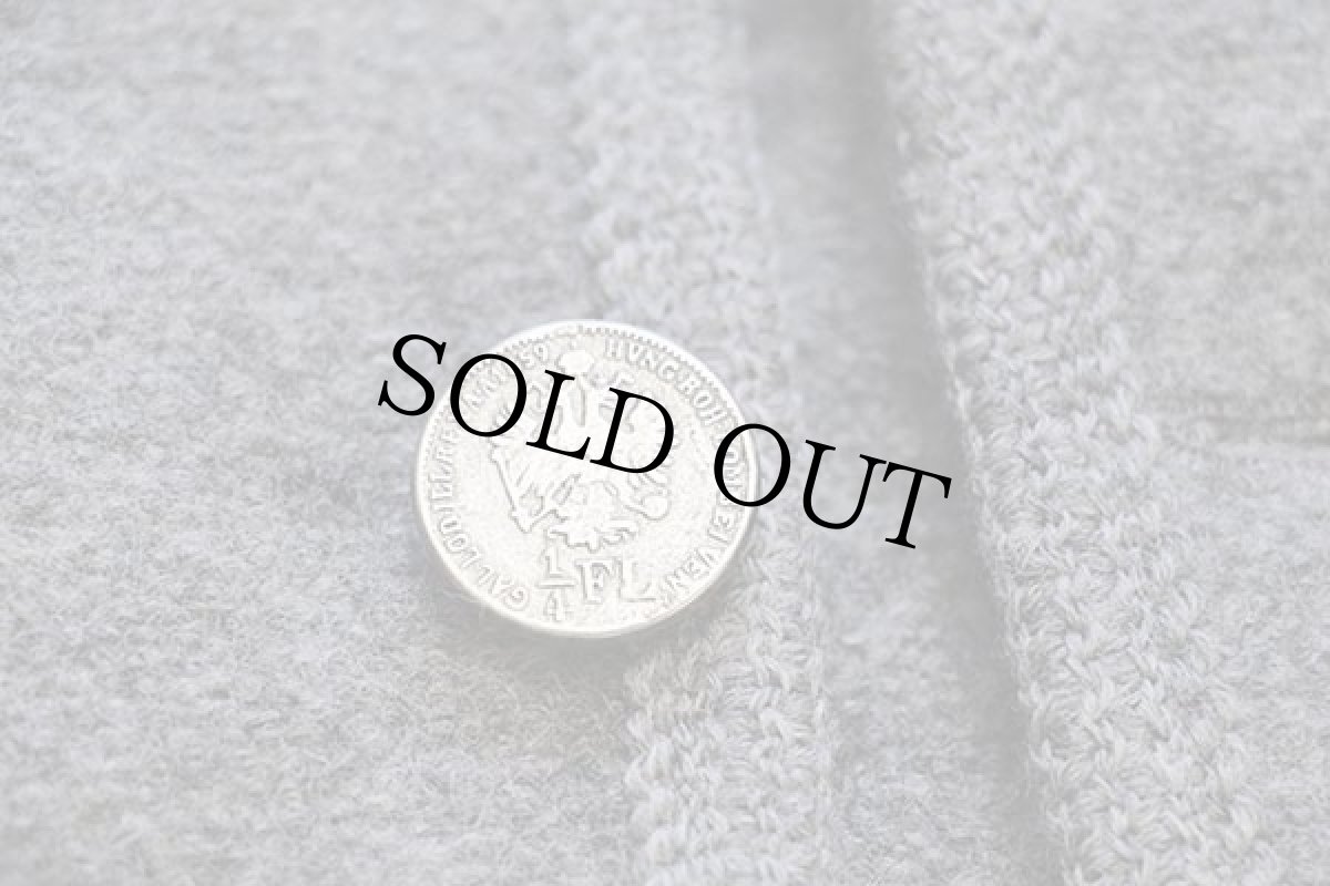 画像6: 80s 西ドイツ製 brex スタンドカラー チロリアン ニット切り替え ボイルドウール ジャケット グレー (6)