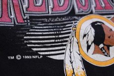 画像5: 90s USA製 LOGO7 NFL WASHINGTON REDSKINS アメフト スウェット 黒 L (5)