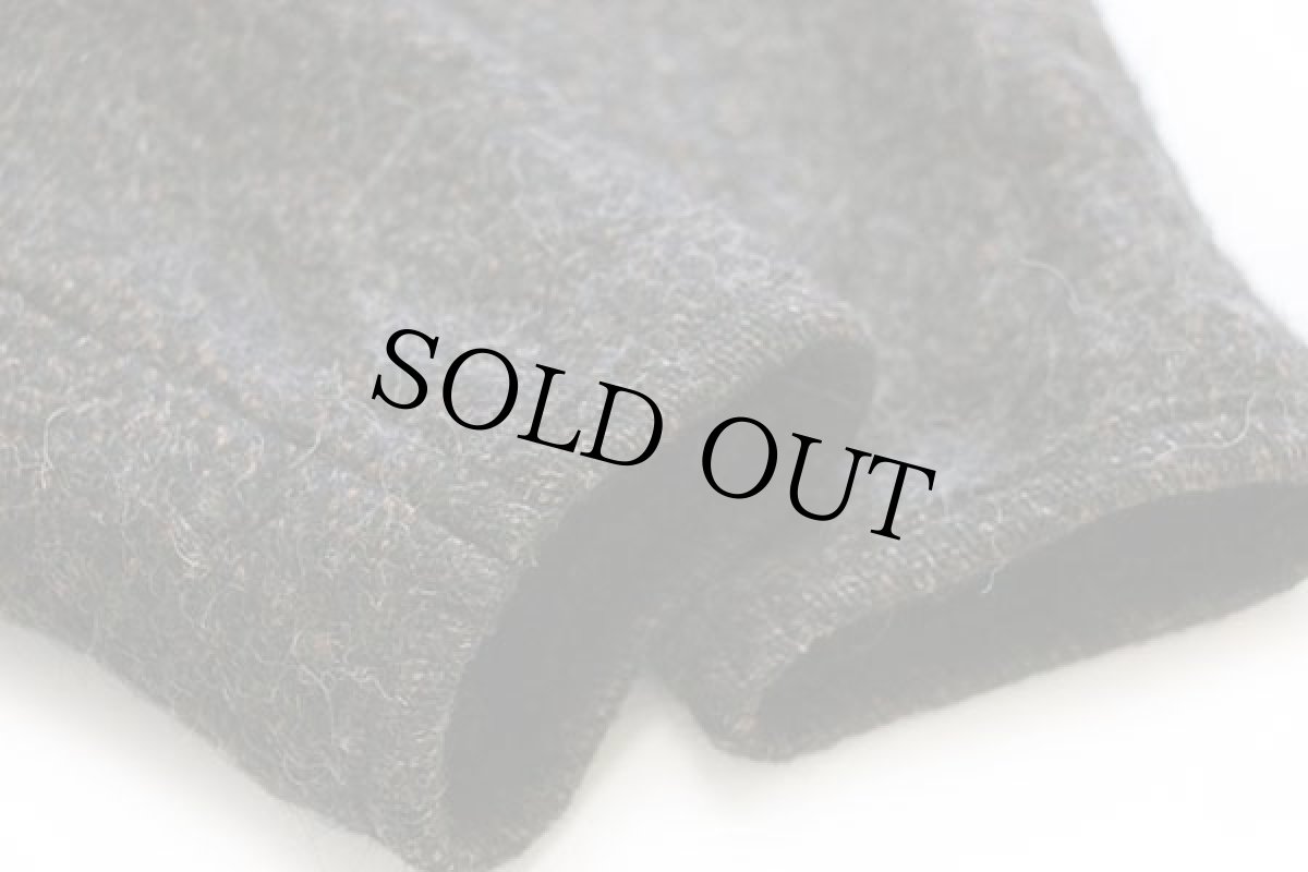 画像7: オーストリア製 Wesenjak 鹿角ボタン ノーカラー チロリアン ウール×アルパカ パイル×ボイルド ジャケット ミックス 12 (7)