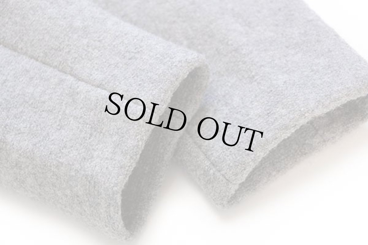 画像8: 80s 西ドイツ製 brex スタンドカラー チロリアン ニット切り替え ボイルドウール ジャケット グレー (8)